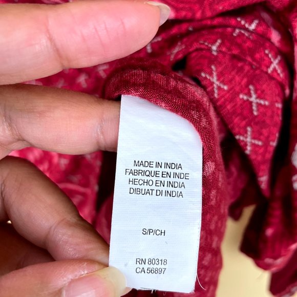 Lucky Brand Boho Southwestern Button Down Blouse - Picture 7 of 10